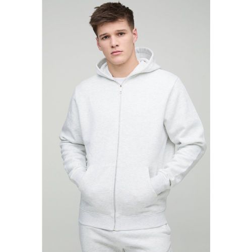 Tall - Sweat à capuche zippé basique - S - Boohooman - Modalova