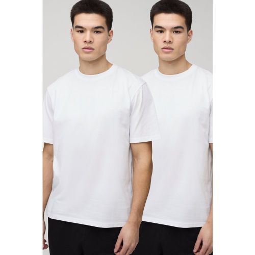 Lot de 2 t-shirts basiques - S - Boohooman - Modalova