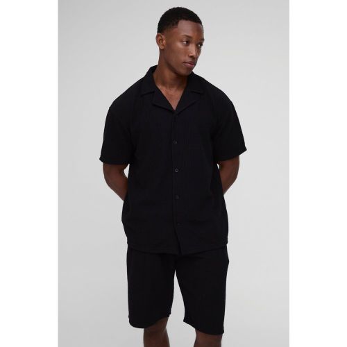 Ensemble côtelé avec chemise et short - L - Boohooman - Modalova