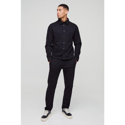Ensemble texturé avec Surchemise et pantalon fuselé - S - Boohooman - Modalova