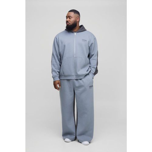 Grande taille - Survêtement oversize color block - XXXL - Boohooman - Modalova