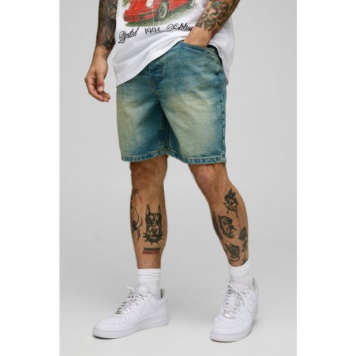 Jean large rigide en antique - 28 - Boohooman - Modalova