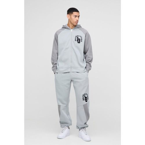 Sweat à capuche oversize zippé - S - Boohooman - Modalova