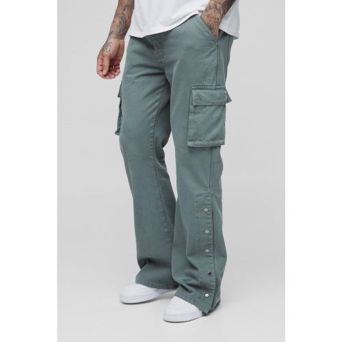 Tall - Pantalon cargo large surteint à imprimé flare - 30 - Boohooman - Modalova