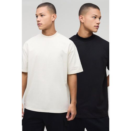 Lot de 2 t-shirts oversize épais - S - Boohooman - Modalova