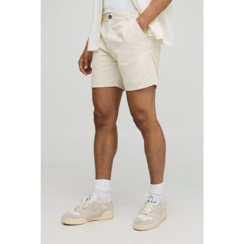 Short chino large gris - 28 - Boohooman - Modalova