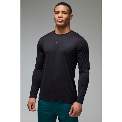 Veste de sport texturée à manches longues - MAN Active homme - S - Boohooman - Modalova