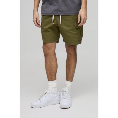 Short cargo slim à taille élastiquée - S - Boohooman - Modalova