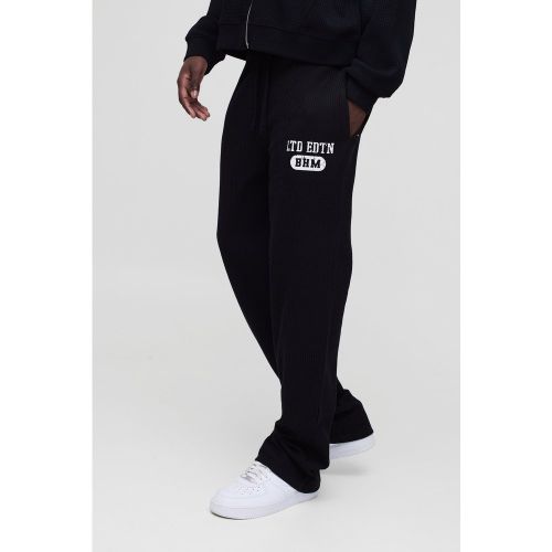Jogging large en tissu gaufré - S - Boohooman - Modalova