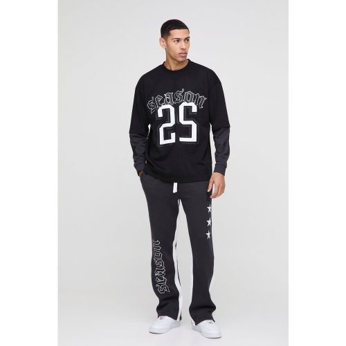 Ensemble oversize en mesh à manches longues - S - Boohooman - Modalova