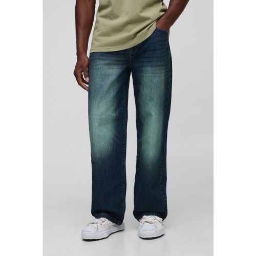 Jean large délavé - 28R - Boohooman - Modalova