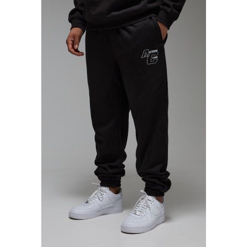 Jogging droit à slogan - MAN Active - S - Boohooman - Modalova