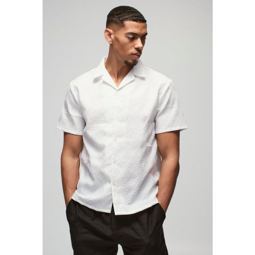Chemise à motif géométrique - S - Boohooman - Modalova