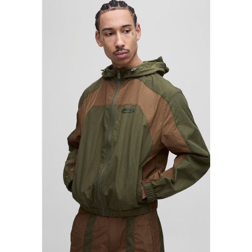Sweat à capuche color block - S - Boohooman - Modalova