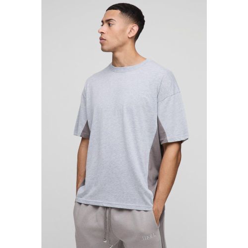 T-shirt oversize effet color block - MAN - S - Boohooman - Modalova