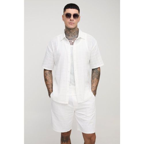 Tall - Ensemble oversize texturé avec short - S - Boohooman - Modalova