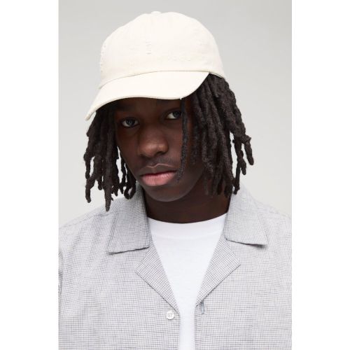 Casquette délavée à déchirures - ONE SIZE - Boohooman - Modalova