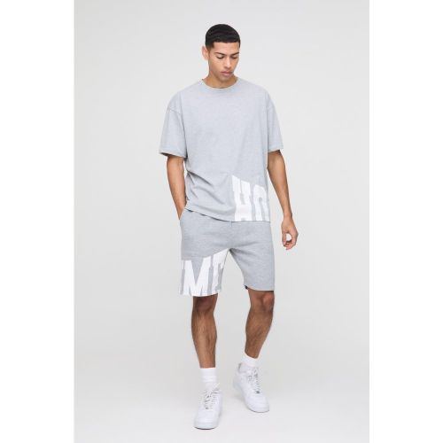 Ensemble oversize avec t-shirt et short - S - Boohooman - Modalova