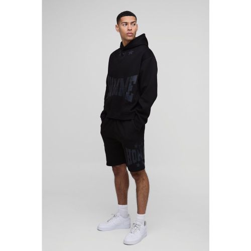 Survêtement oversize avec short - S - Boohooman - Modalova