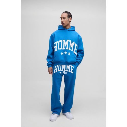 Survêtement oversize avec sweat à capuche - S - Boohooman - Modalova