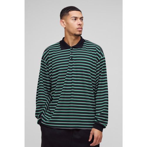 Polo de rugby oversize côtelé homme - S - Boohooman - Modalova