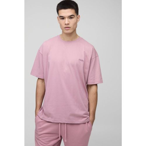 MAN. T-shirt oversize à col ras-du-cou - S - Boohooman - Modalova