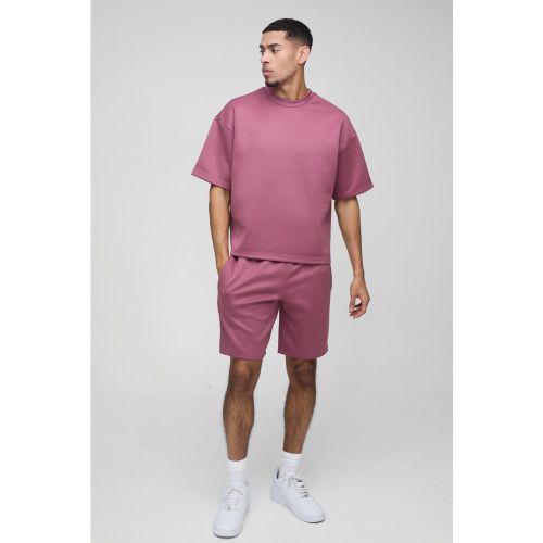 Ensemble oversize avec t-shirt et short homme - S - Boohooman - Modalova