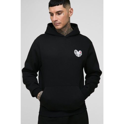 Tall - Sweat à capuche et broderie squelette homme - S - Boohooman - Modalova