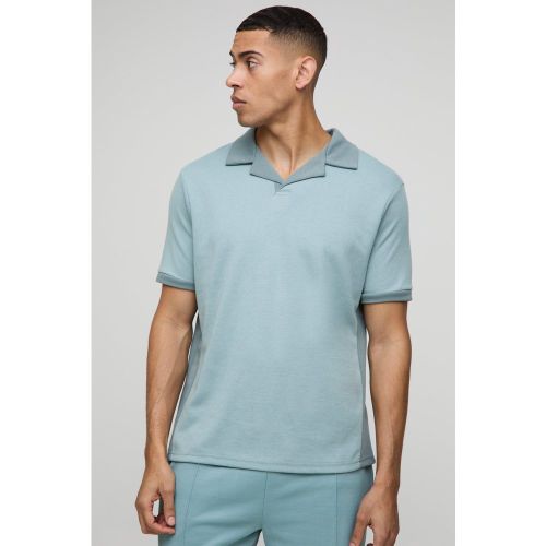Polo droit à surpiqûres - S - Boohooman - Modalova