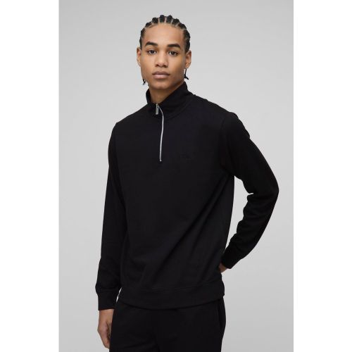 Sweat à col zippé et col zippé - S - Boohooman - Modalova