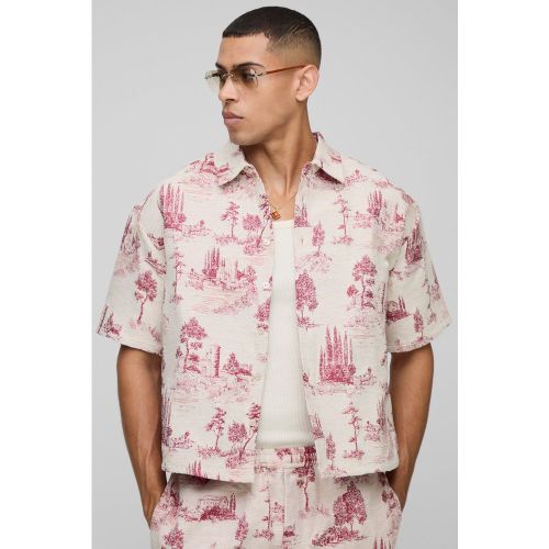Chemise oversize tapisserie homme - S - Boohooman - Modalova