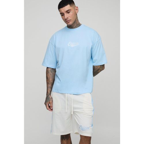 Tall - Ensemble de basket oversize avec t-shirt et short - S - Boohooman - Modalova