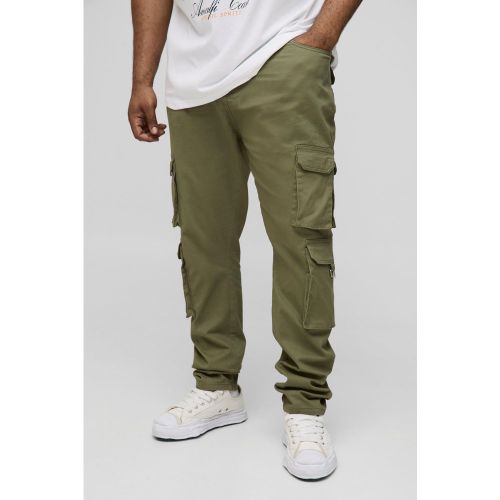 Grande taille - Pantalon cargo skinny à taille fixe - 38 - Boohooman - Modalova
