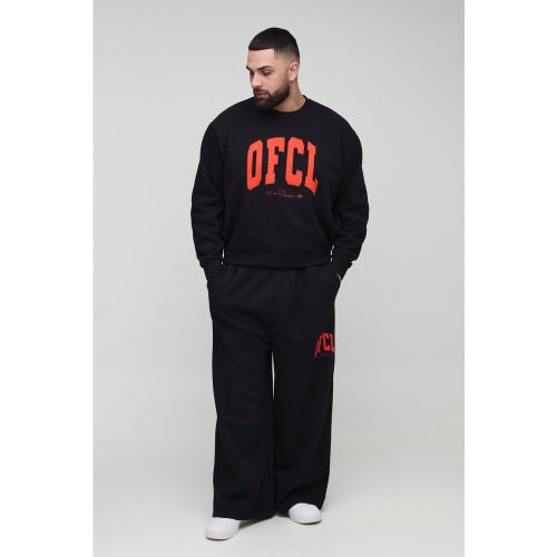 Grande taille - Ensemble avec sweat oversize déchiré et jogging - 2XL - Boohooman - Modalova
