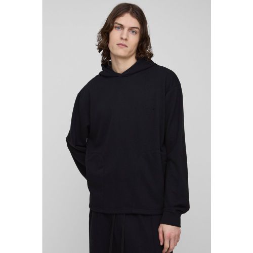 Tall Tonal Embroidered Welt Pocked Hoodie - 2XL - Boohooman - Modalova