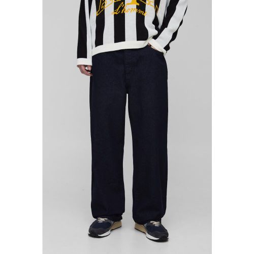 Tall - Jean large à broderie - 30 - Boohooman - Modalova