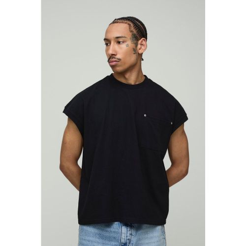Débardeur oversize épais à épaules dénudées - S - Boohooman - Modalova