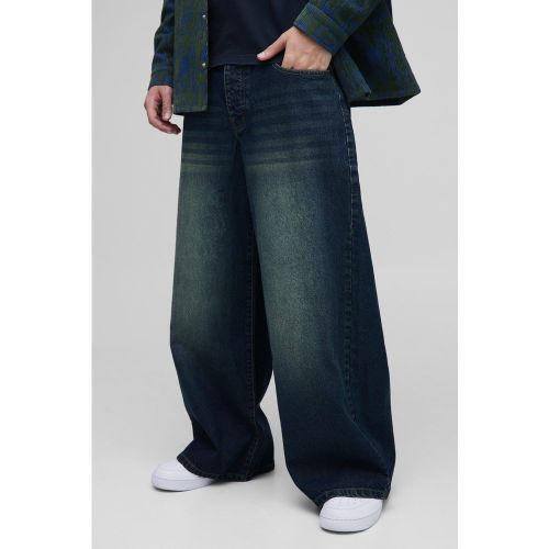 Jean extra baggy délavé - 28R - Boohooman - Modalova