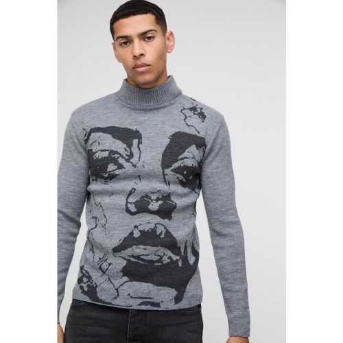 Pull habillé à col montant - S - Boohooman - Modalova