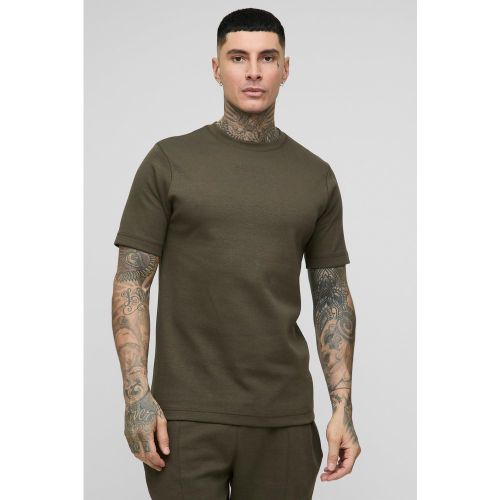 Tall - T-shirt cintré à surpiqûres - S - Boohooman - Modalova
