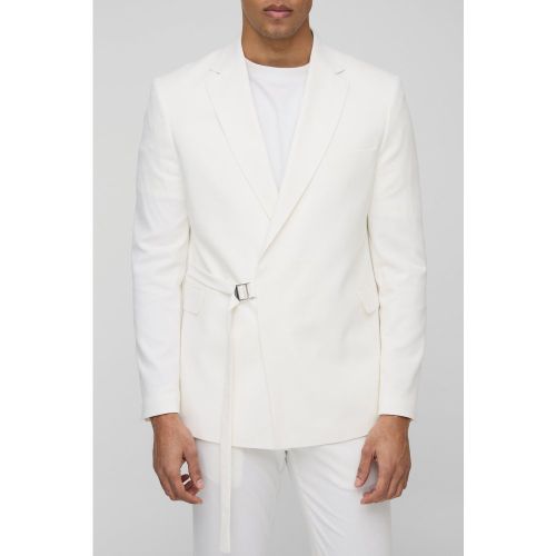 Veste de costume droite - 34 - Boohooman - Modalova