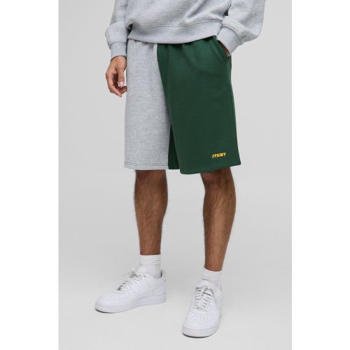 Short mi-long oversize color block - MAN - S - Boohooman - Modalova