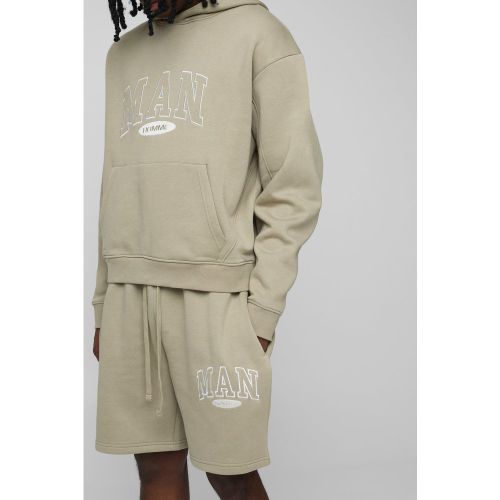 Survêtement oversize avec short - MAN - S - Boohooman - Modalova