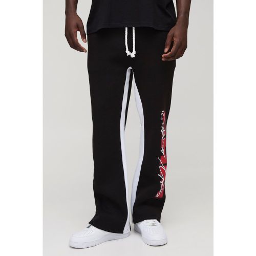 Jogging droit à soufflet - S - Boohooman - Modalova