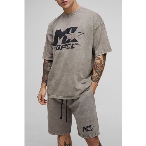 Ensemble oversize délavé à imprimé étoile - S - Boohooman - Modalova
