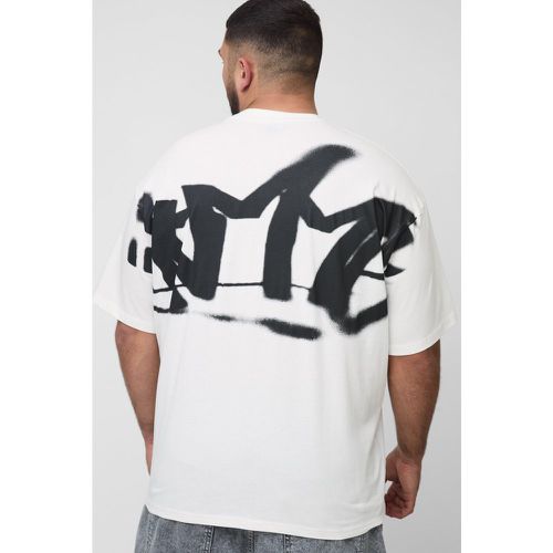 Grande Taille - T-Shirt Oversize À Imprimé Graffiti - Xxl - boohoo - Modalova