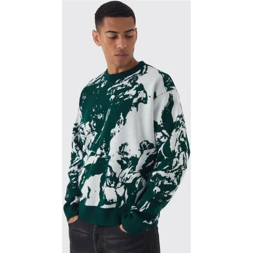 Pull oversize à imprimé Renaissance - L - Boohooman - Modalova