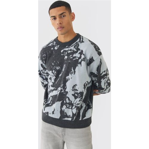 Pull oversize à imprimé Renaissance - L - Boohooman - Modalova