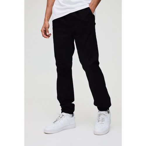 Pantalon slim à taille élastiquée - S - Boohooman - Modalova