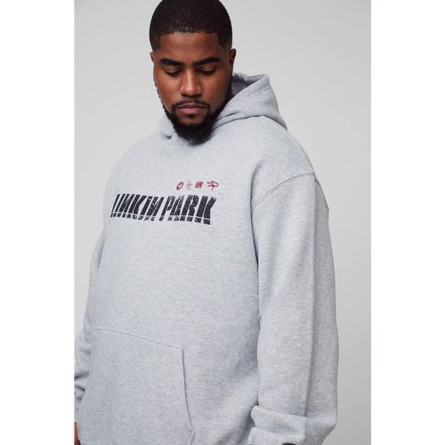 Grande taille - Sweat à capuche oversize délavé à imprimé Linkin Park homme - XXXL - Boohooman - Modalova